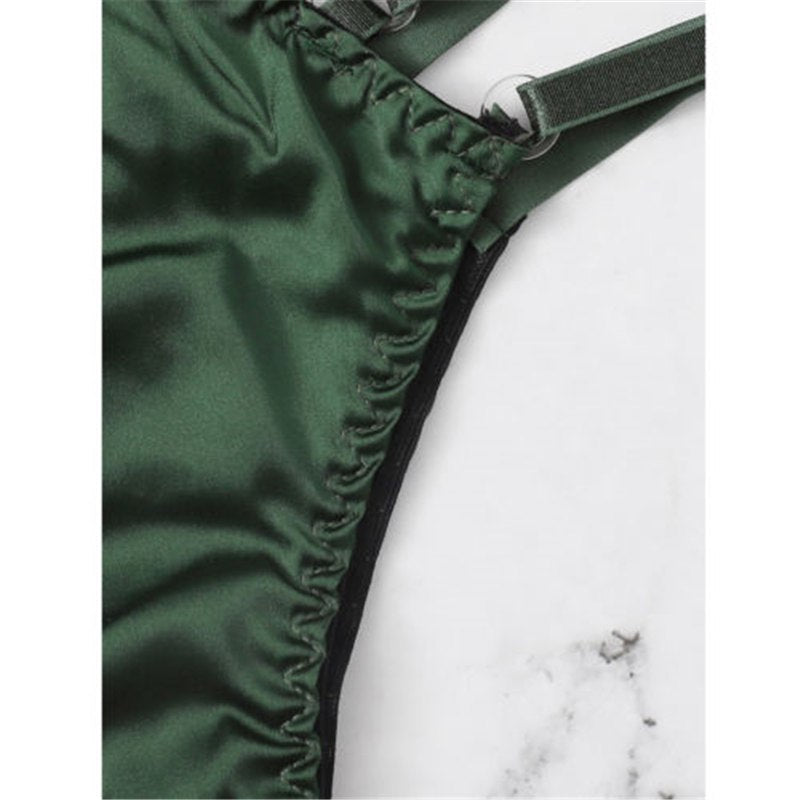 Bant Detaylı Çiçekli Takım